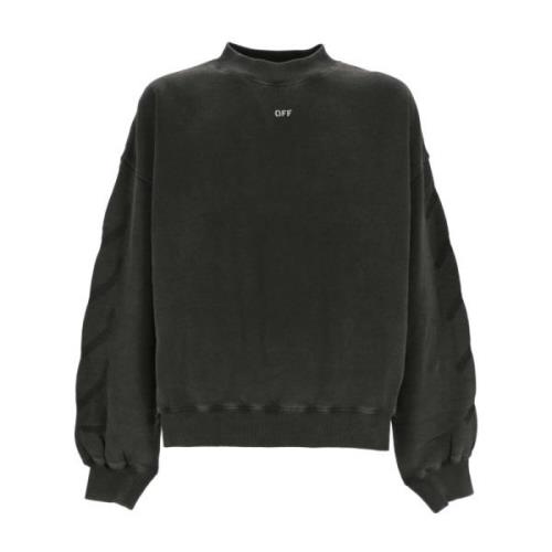 Off White Stilren Sweatshirt för Män Gray, Herr