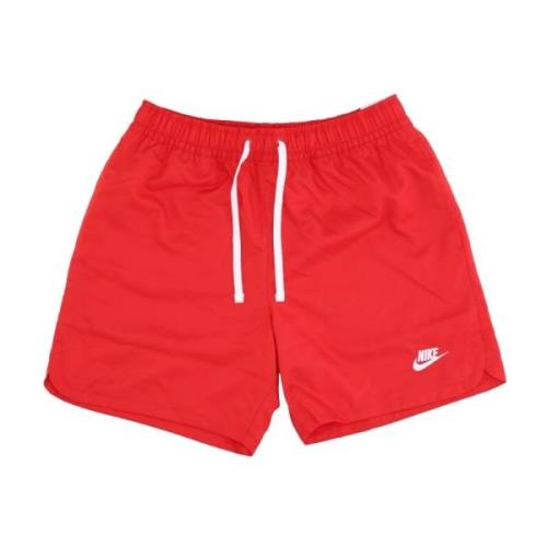 Nike Vävd Fodrad Flow Badshorts Red, Herr