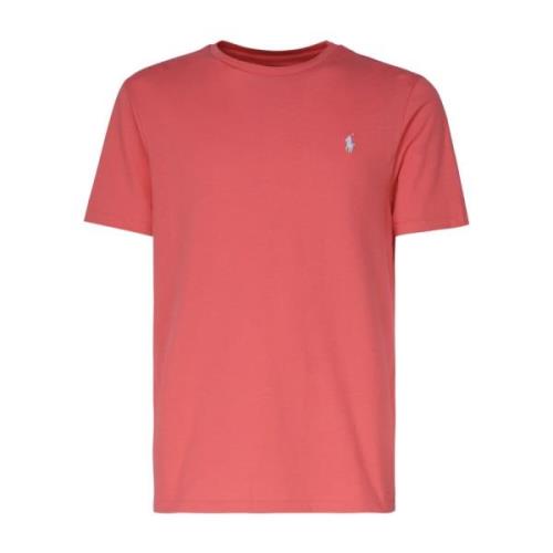 Ralph Lauren Röd Polo Pony Bomull T-shirt Red, Herr