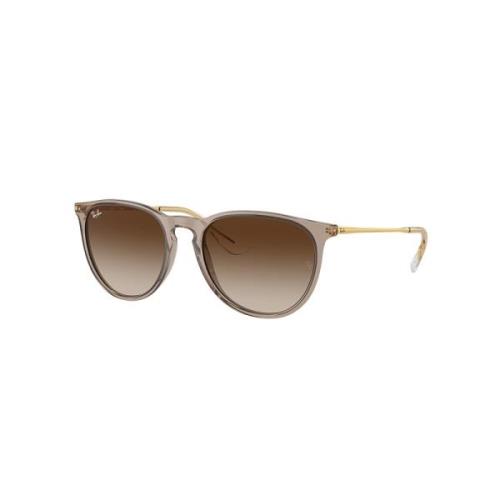 Ray-Ban Erika Solglasögon Brun Transparent Linser Brown, Dam