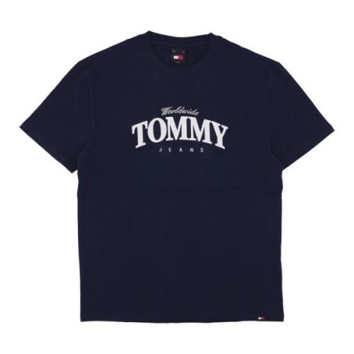 Tommy Hilfiger Varsity Luxe Tee Dark Night Navy Blue, Herr