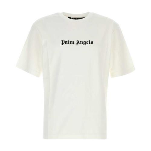 Palm Angels Klassisk Vit Bomull T-shirt White, Herr