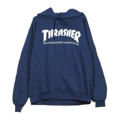 Thrasher Navy/Vit Huvtröja Blue, Unisex