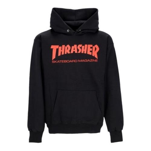 Thrasher Skatemag Hoodie Svart/Röd Black, Unisex