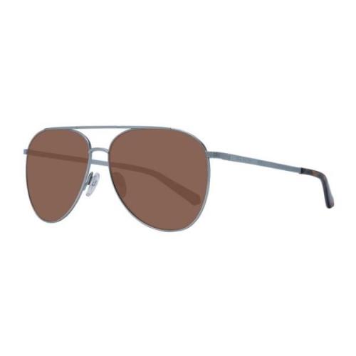 Ted Baker Aviator solglasögon med bruna linser Gray, Herr