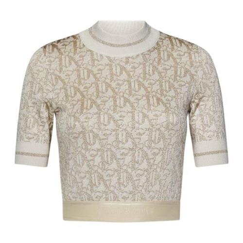 Palm Angels Beige Sweater Håll Dig Mysig Stilfull Beige, Dam