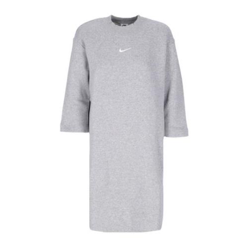 Nike Phoenix Fleece Oversized Sleeve Klänning Gray, Dam