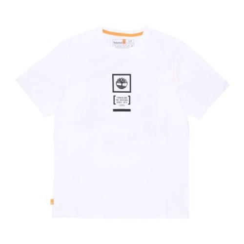 Timberland Camo Tee Vit Kortärmad T-shirt White, Herr