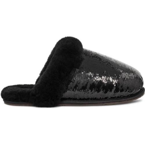 UGG Spegelvända Scuffette II Tofflor Black, Dam