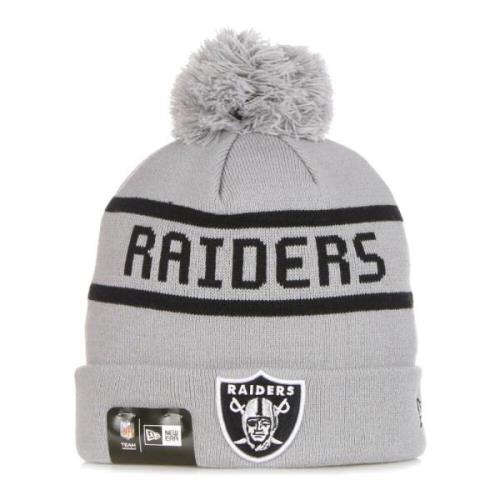 New Era NFL Jake Pom Pom Beanie Hat Gray, Unisex