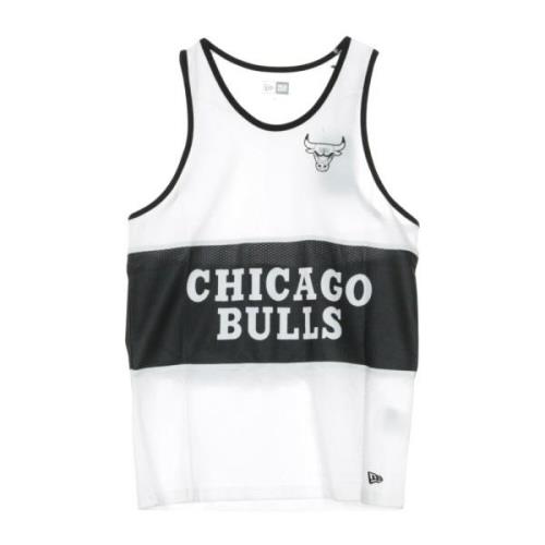 New Era NBA Mesh Wordmark Tank Svart/Vit White, Herr