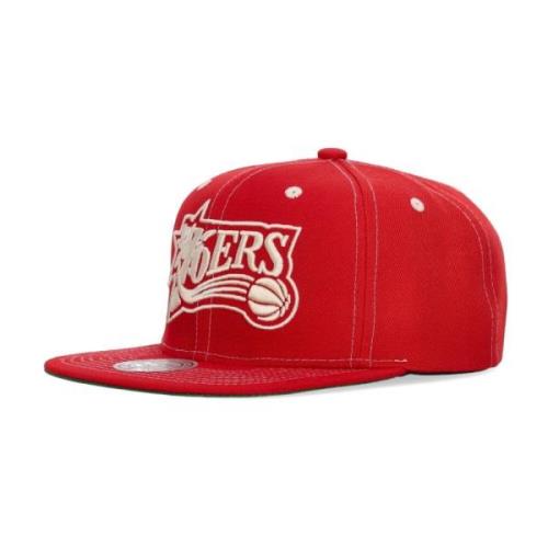 Mitchell & Ness NBA Kontrast Snapback Keps Red, Herr