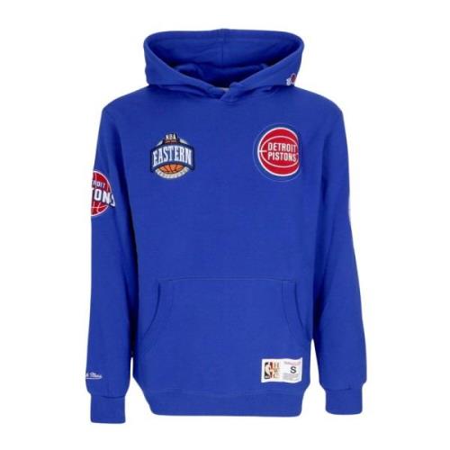 Mitchell & Ness Detroit Pistons NBA Hometown Fleece Hoodie Blue, Herr