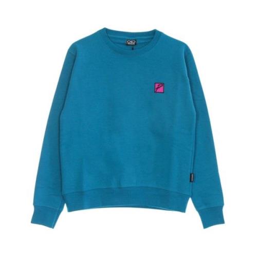 Propaganda Turkos Crewneck Sweatshirt med Snake Logo Blue, Herr