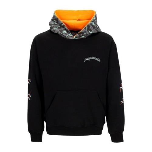 Propaganda Svart Triangle Pain Hoodie Lättvikts Sweatshirt Black, Herr