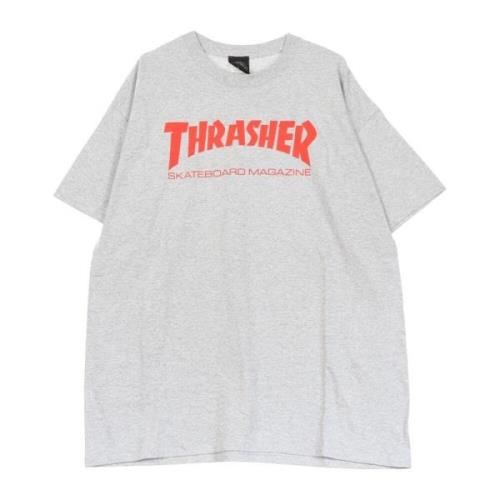 Thrasher Skatemag Tee Herr T-shirt Grå/röd Gray, Herr