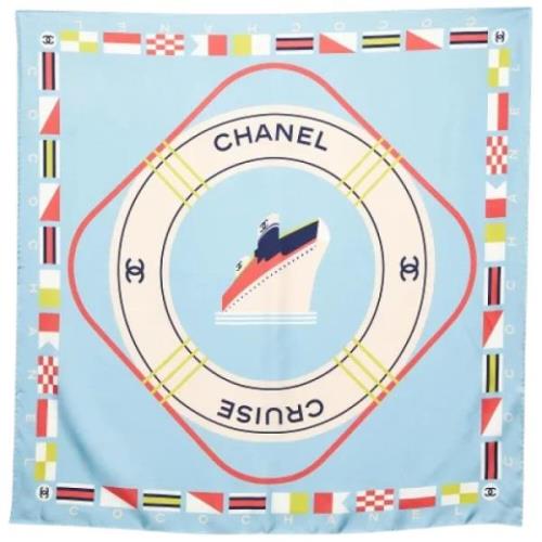 Chanel Vintage Pre-owned Silke sjalar Multicolor, Dam