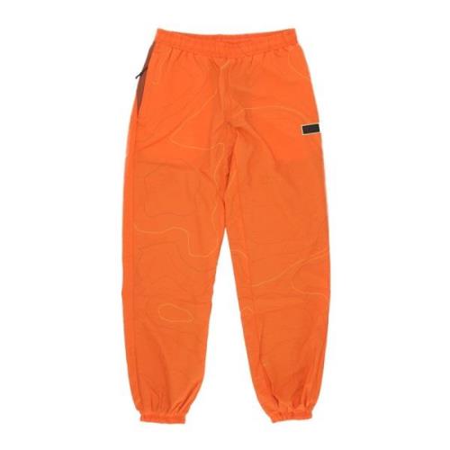 Dolly Noire Orange Baggy Tracksuit Byxor med Mesh Orange, Herr