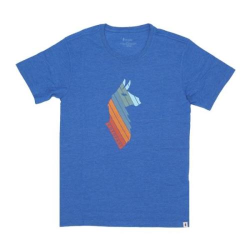 Cotopaxi Llama Stripes Tee Blue, Herr