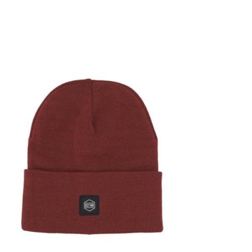 Dolly Noire Klassiskt Logo Beanie Mössa Burgundy Red, Herr