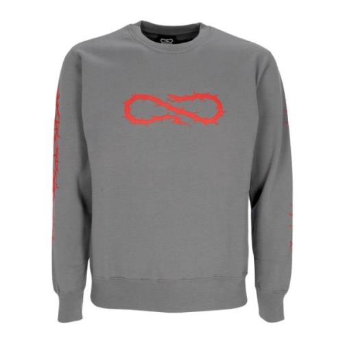 Propaganda Grå Crewneck Sweatshirt med Snake Logo Gray, Herr