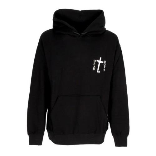 Propaganda Svart Crucifix Hoodie Lättvikts Sweatshirt Black, Herr