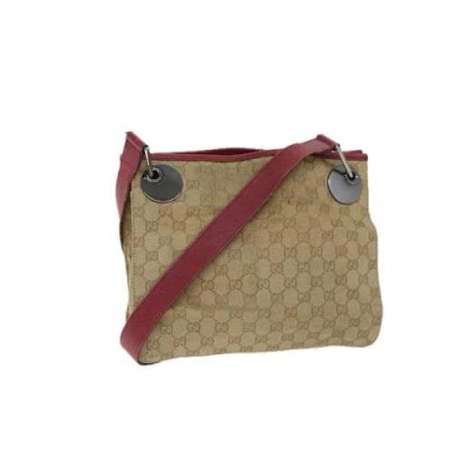 Gucci Vintage Pre-owned Canvas gucci-vskor Beige, Dam