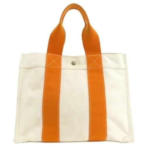 Hermès Vintage Pre-owned Canvas handvskor Orange, Dam