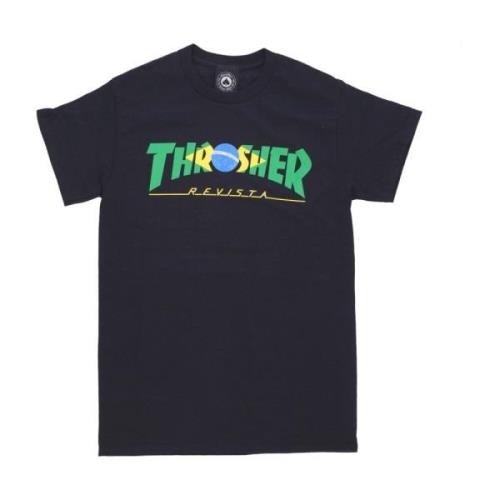 Thrasher Brasilien Revista Tee Svart T-shirt Black, Herr