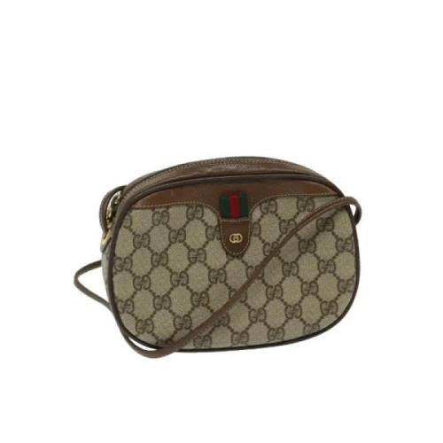 Gucci Vintage Pre-owned Canvas gucci-vskor Beige, Dam