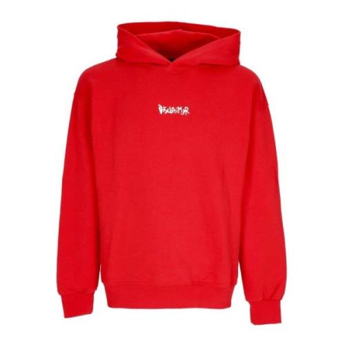 Disclaimer Sunset Logo Hoodie Lättvikts Sweatshirt Red, Herr