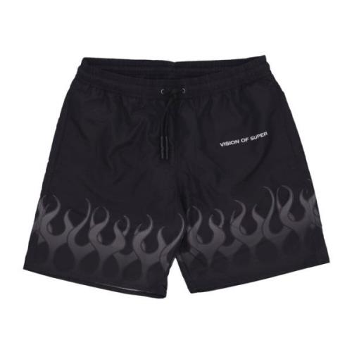 Vision OF Super Flames Badshorts Svart/grå Black, Herr