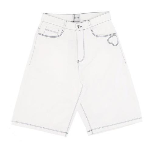 Arte Antwerp Hjärt Detalj Vita Shorts White, Herr