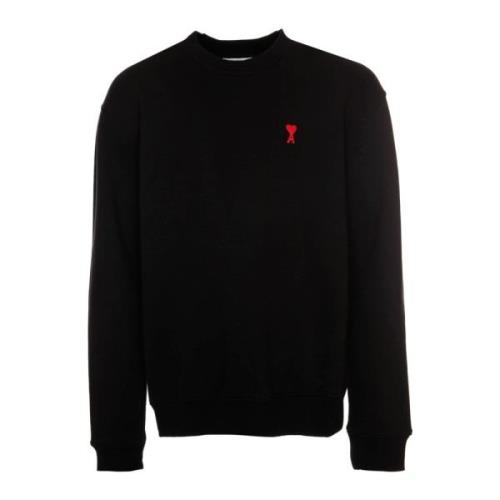 Ami Paris Röd Label Sweatshirt Black, Herr