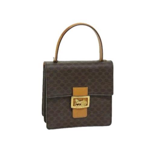 Celine Vintage Pre-owned Tyg handvskor Brown, Dam