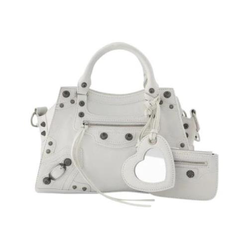 Balenciaga Vintage Pre-owned Laeder handvskor White, Dam