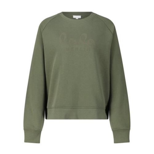 Lala Berlin Logo Oversize Sweatshirt Ijora Green, Dam