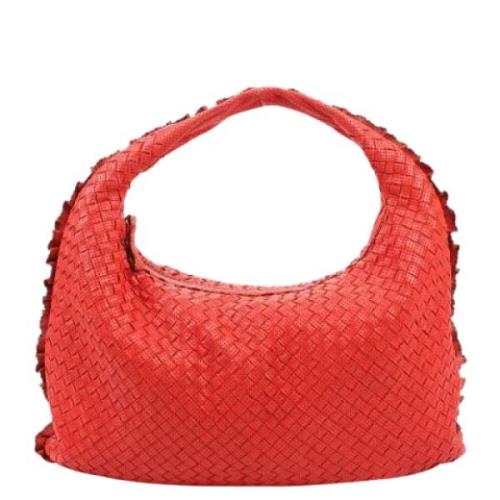 Bottega Veneta Vintage Pre-owned Laeder axelremsvskor Red, Dam