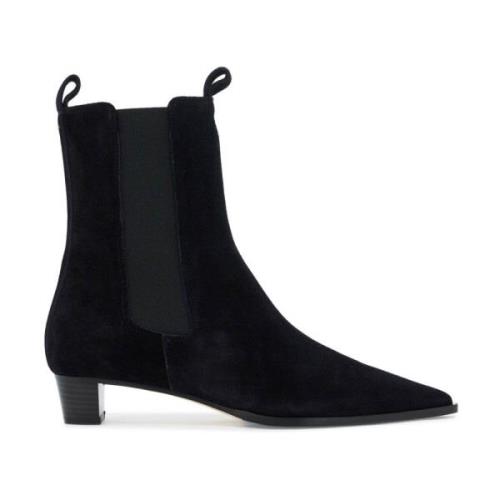 aeyde Spetsiga Chelsea Ankelboots Black, Dam