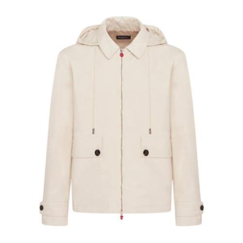 Kiton Vit huva prestanda jacka White, Herr