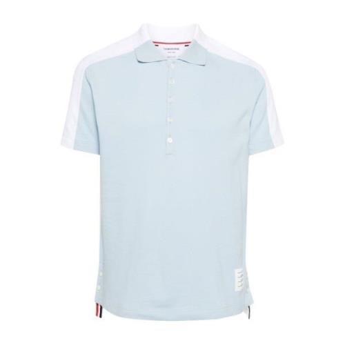 Thom Browne Klassisk Polo Tröja Blue, Herr