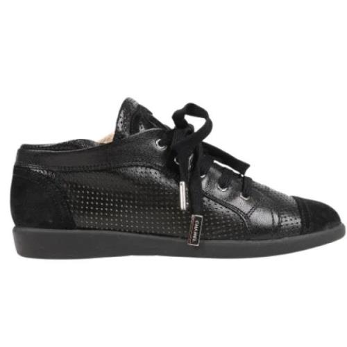 Chanel Vintage Pre-owned Mocka sneakers Black, Dam