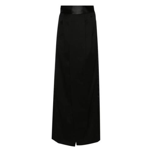 MM6 Maison Margiela Elegant Maxi Kjol för Kvinnor Black, Dam