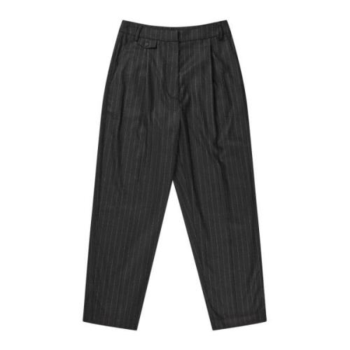 Munthe Pinstripe Edie Byxor Svart Black, Dam