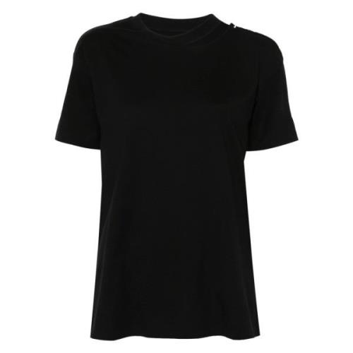 MM6 Maison Margiela Avslappnad Bomull T-shirt Black, Dam