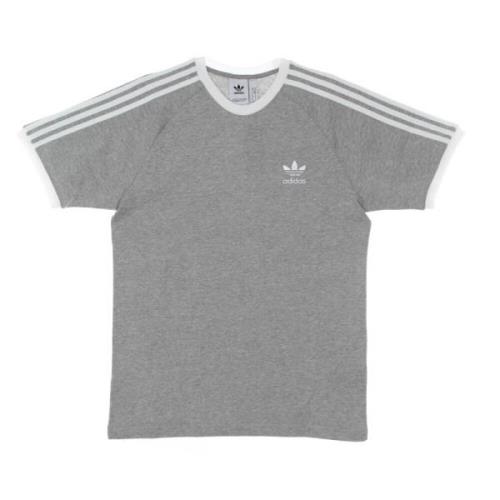 Adidas Randig T-shirt Kortärmad Rund Hals Gray, Dam