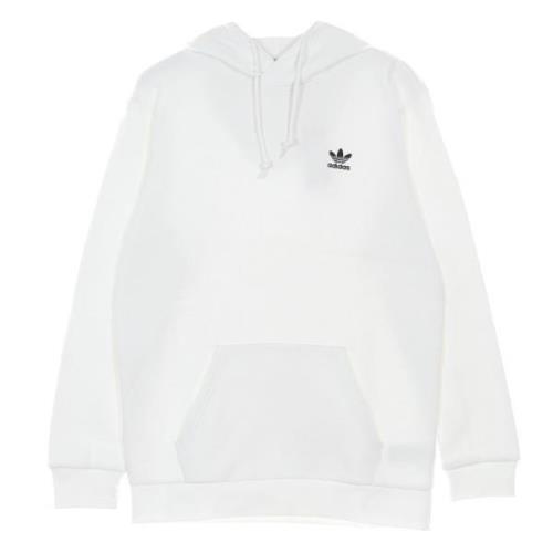 Adidas Vit Essential Hoodie med Känguruficka White, Herr