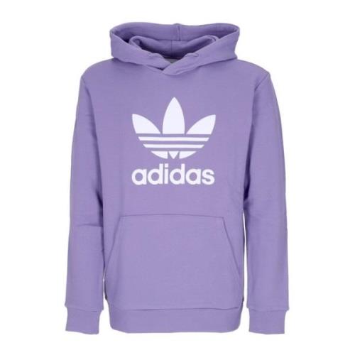 Adidas Klassisk Trefoil Hoodie Lättvikts Sweatshirt Purple, Herr