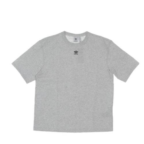 Adidas Essentials Tee Light Gray Heather Womens Gray, Dam