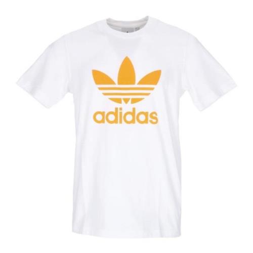 Adidas Trefoil Logo Tee Vit/Orange Kortärmad White, Herr